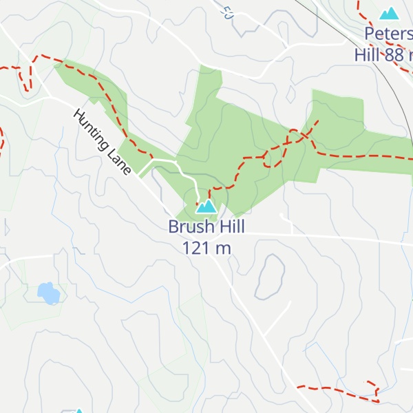 Map of Brush Hill