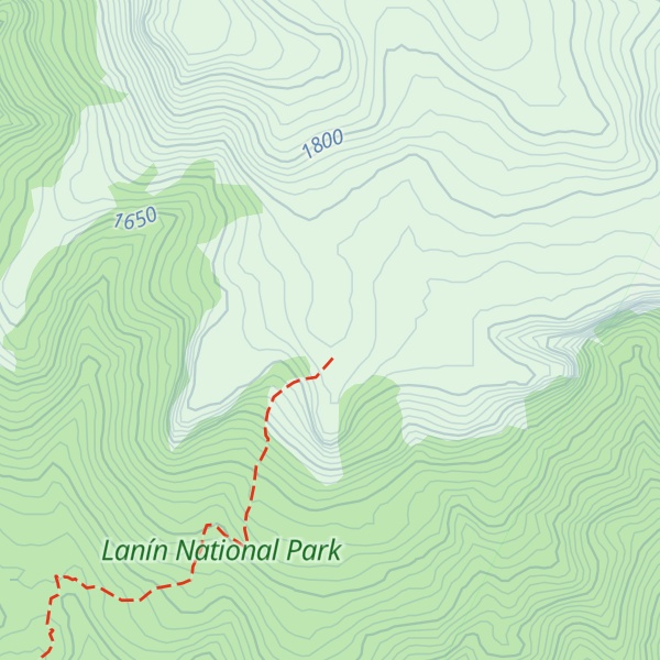 Map of Cerro de Las Planicies