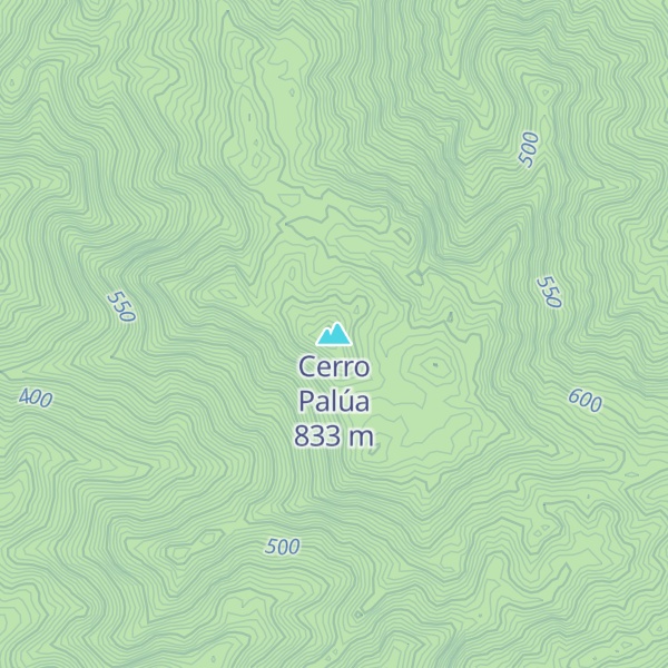 Map of Cerro Palúa