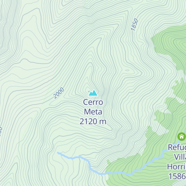 Map of Cerro Meta