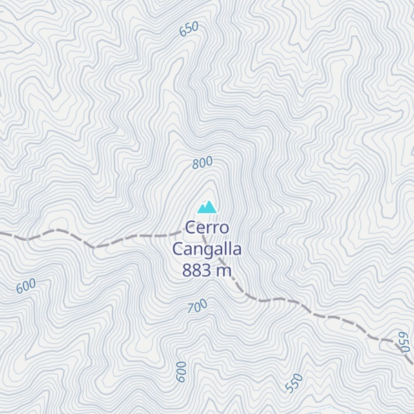 Map of Cerro Cangalla