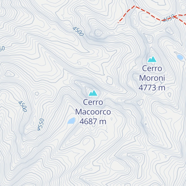 Map of Cerro Macoorco