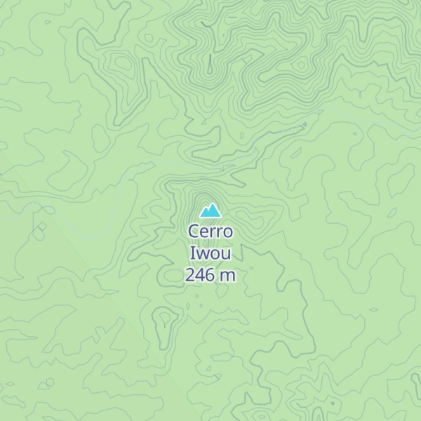 Map of Cerro Iwou