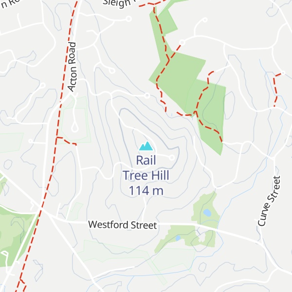 Map of Rail Tree Hill