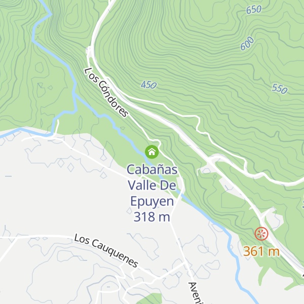 Map of Cabañas Valle De Epuyen