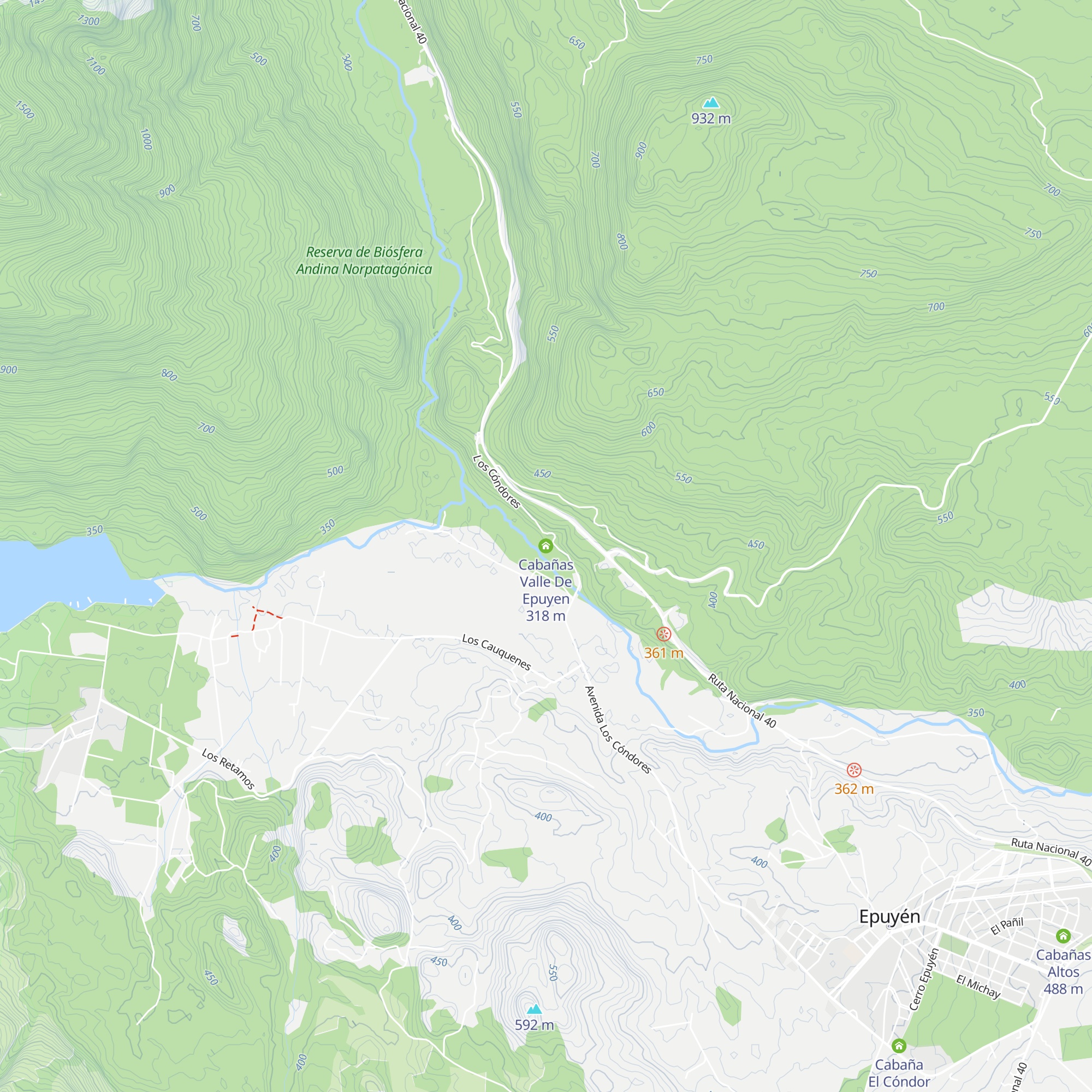 Cabañas Valle De Epuyen map