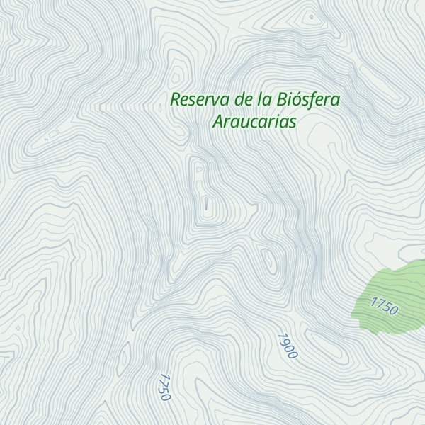 Map of Cerro Plata Mahuida