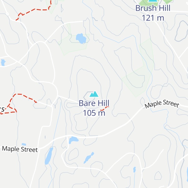 Map of Bare Hill