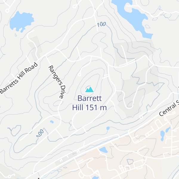 Map of Barrett Hill