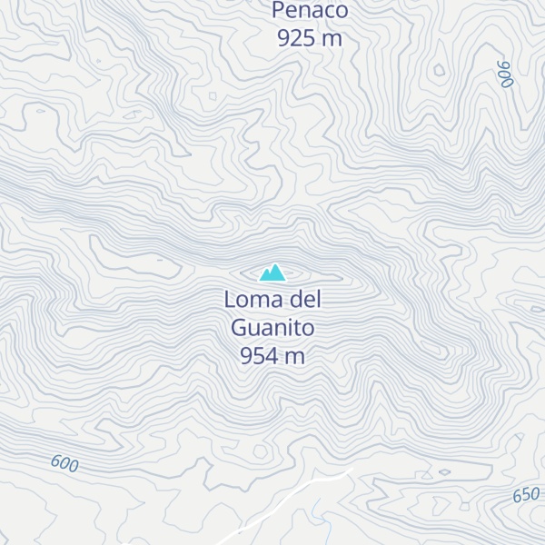 Map of Loma del Guanito