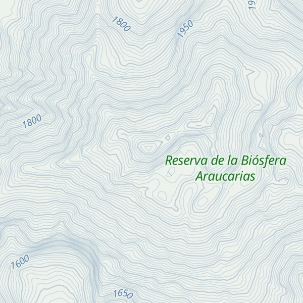 Map of Cerro Lancú