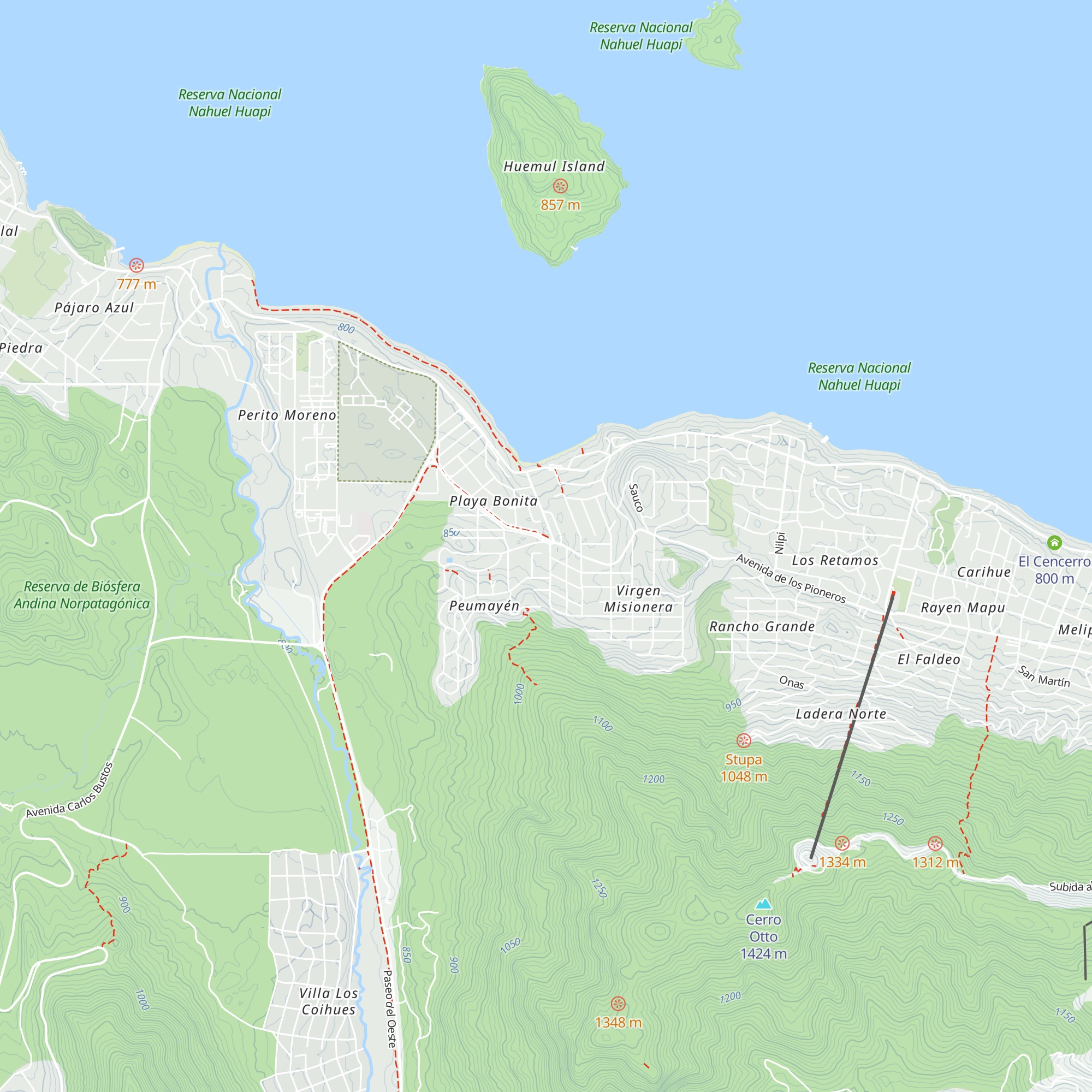 Cabañas Villa San Ignacio map