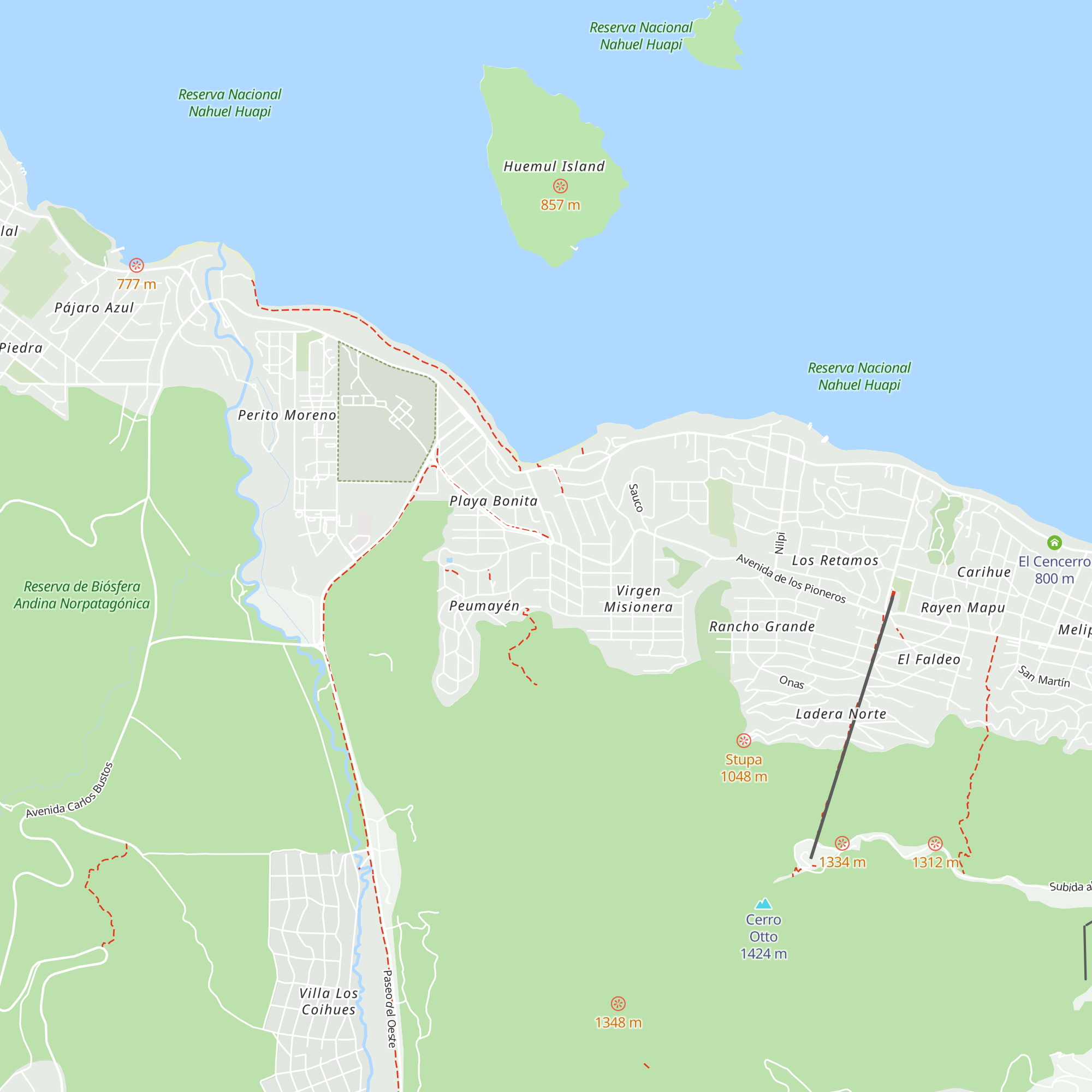 Cabañas Villa San Ignacio map