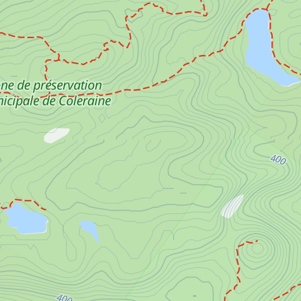 Map of Montagne du Caribou