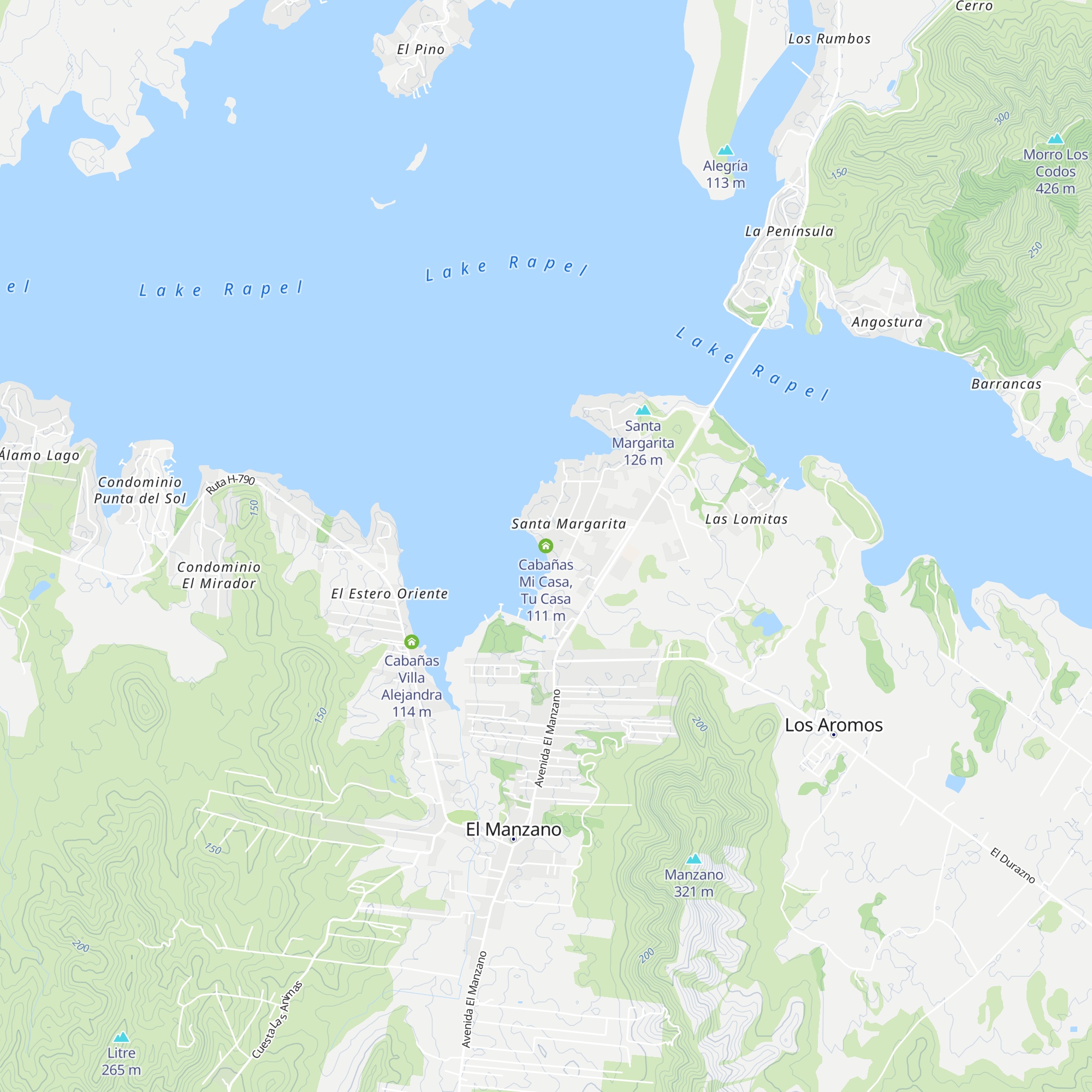 Cabañas Mi Casa, Tu Casa map