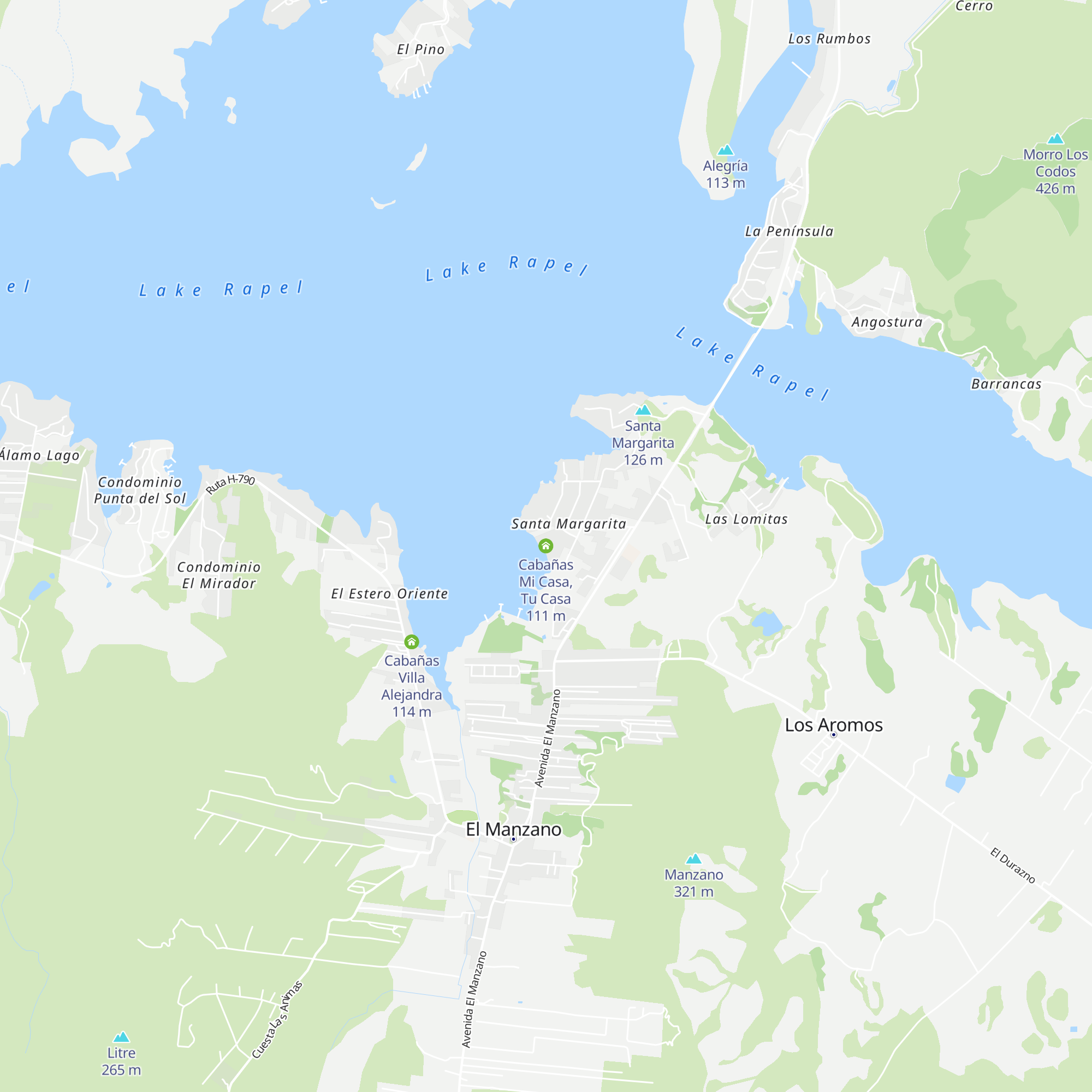 Cabañas Mi Casa, Tu Casa map