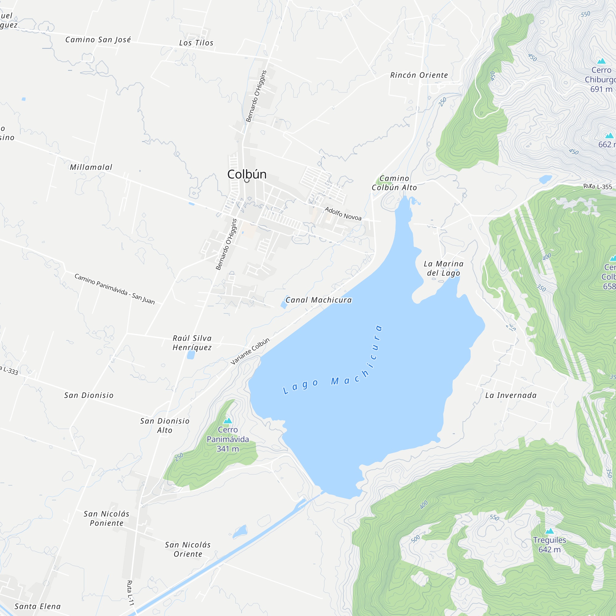 Cabañas y Alojamiento Machicura map