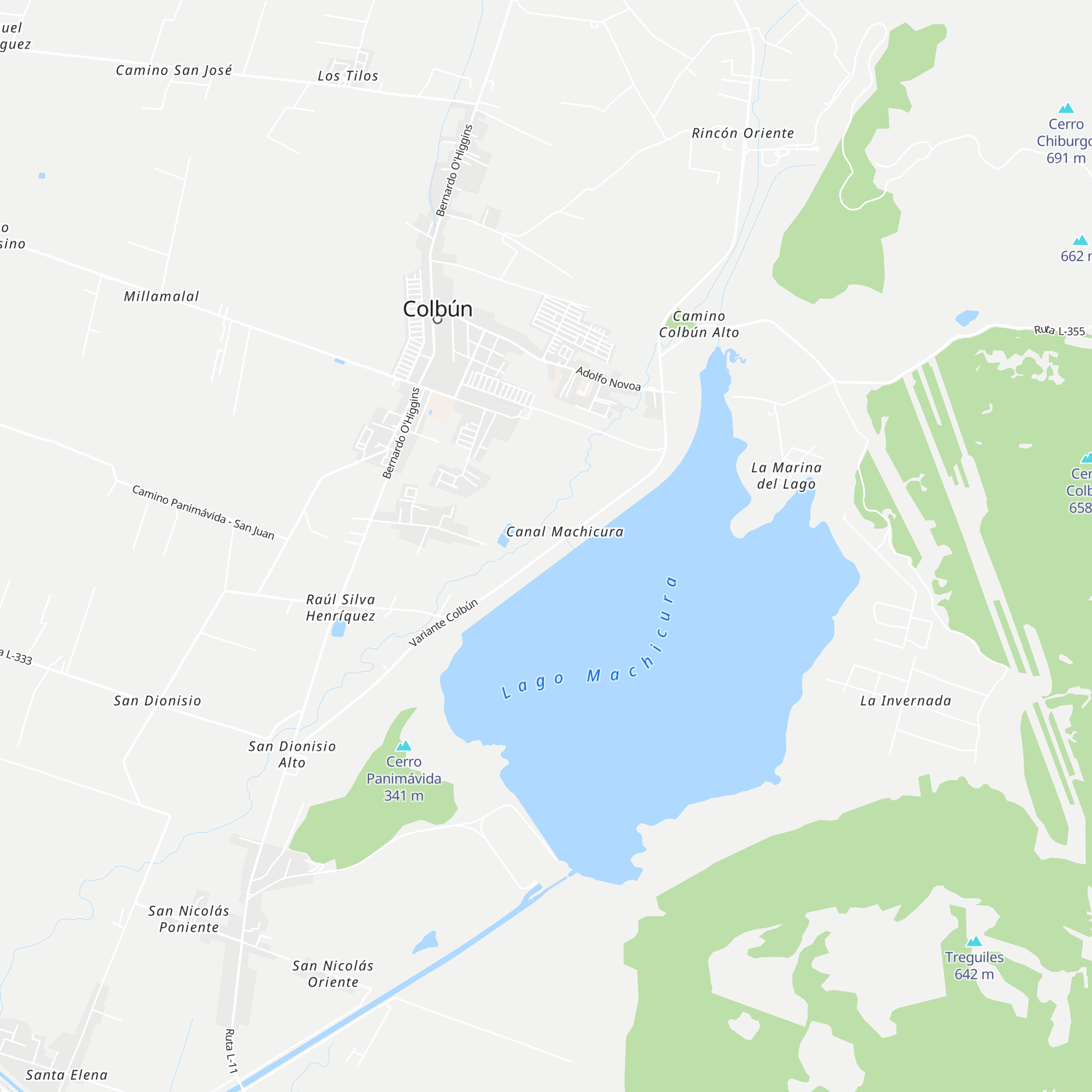 Cabañas y Alojamiento Machicura map