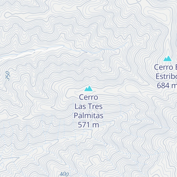 Map of Cerro Las Tres Palmitas
