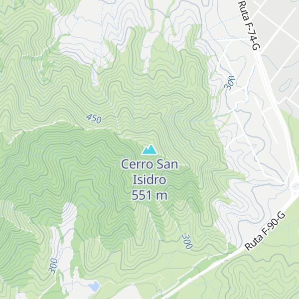 Map of Cerro San Isidro