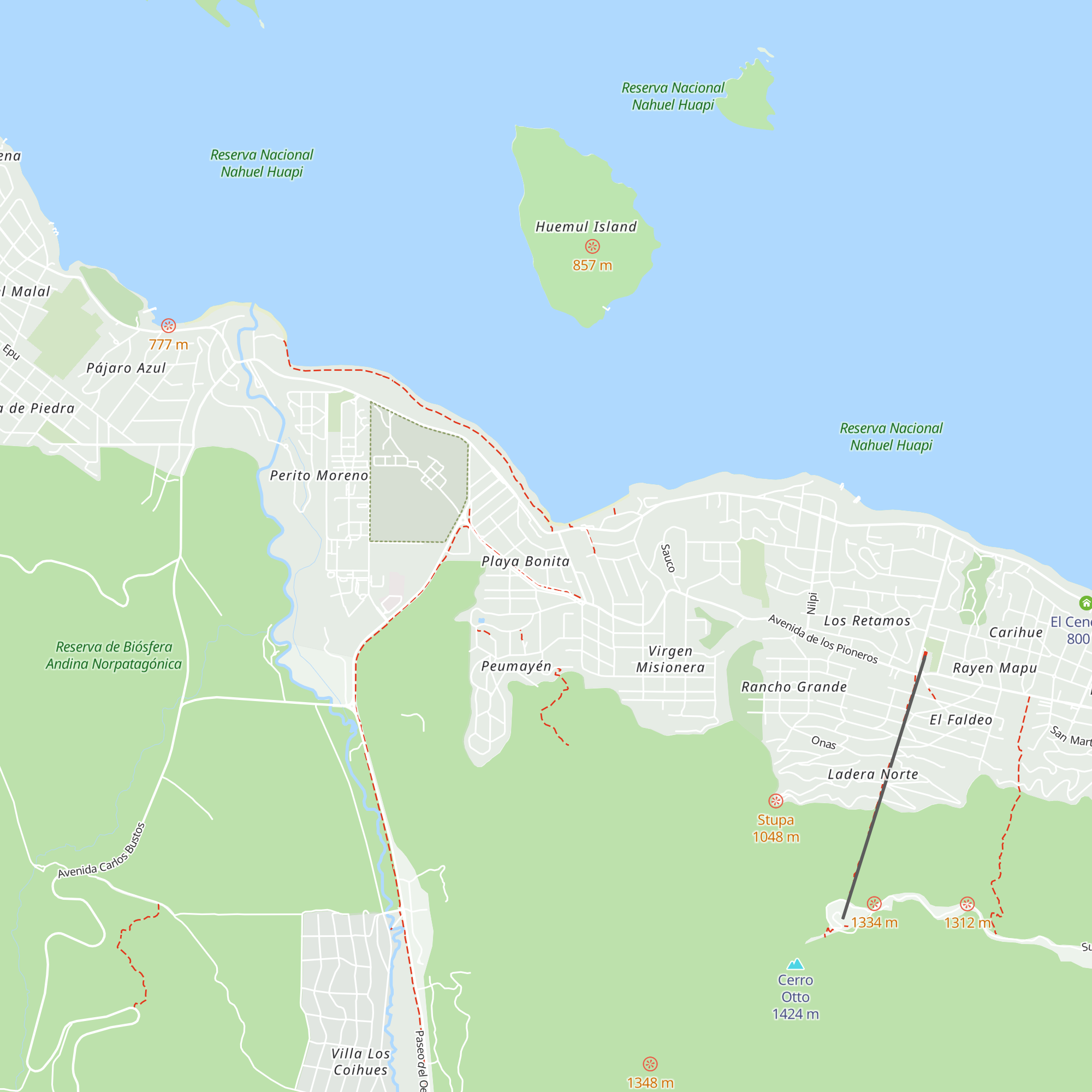 Cabañas 29 de Octubre map