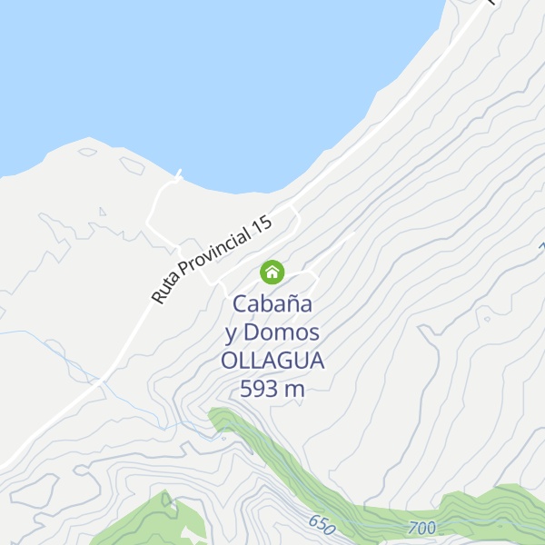 Map of Cabaña y Domos OLLAGUA