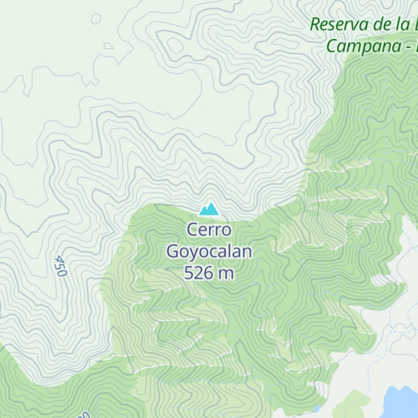 Map of Cerro Goyocalan