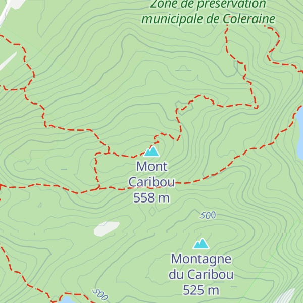 Map of Mont Caribou