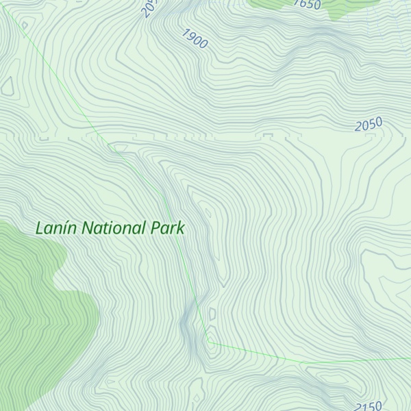 Map of Sierra Mamuil Malal