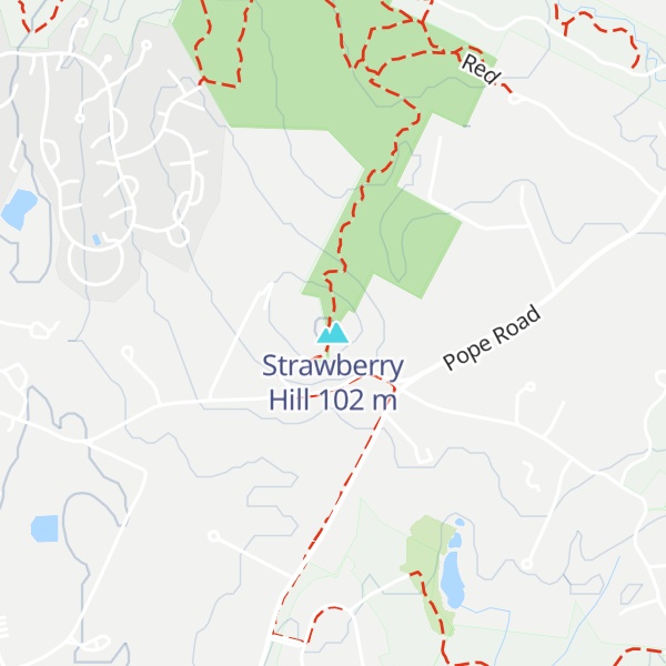 Map of Strawberry Hill