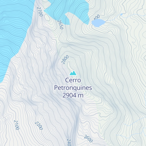 Map of Cerro Petronquines