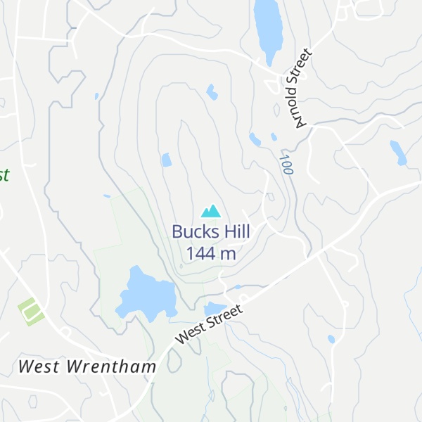 Map of Bucks Hill