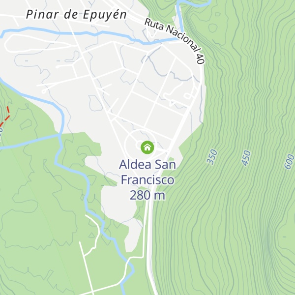Map of Aldea San Francisco