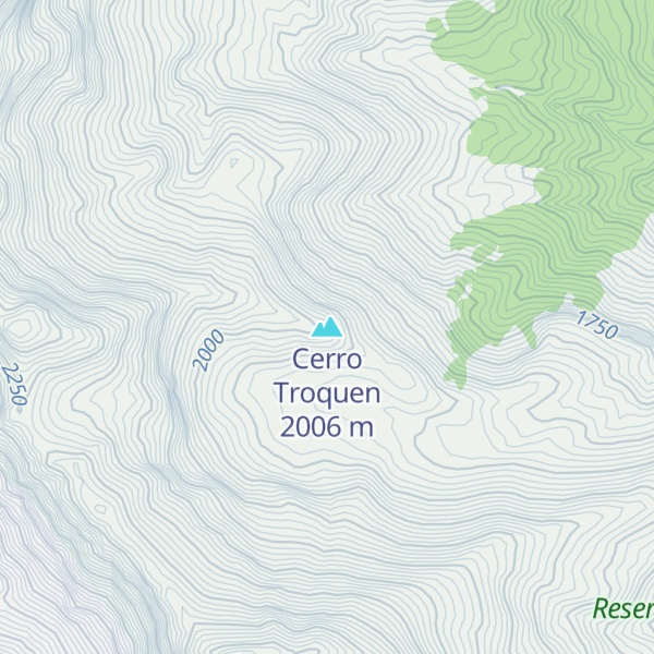 Map of Cerro Troquen