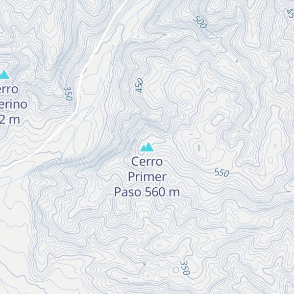Map of Cerro Primer Paso