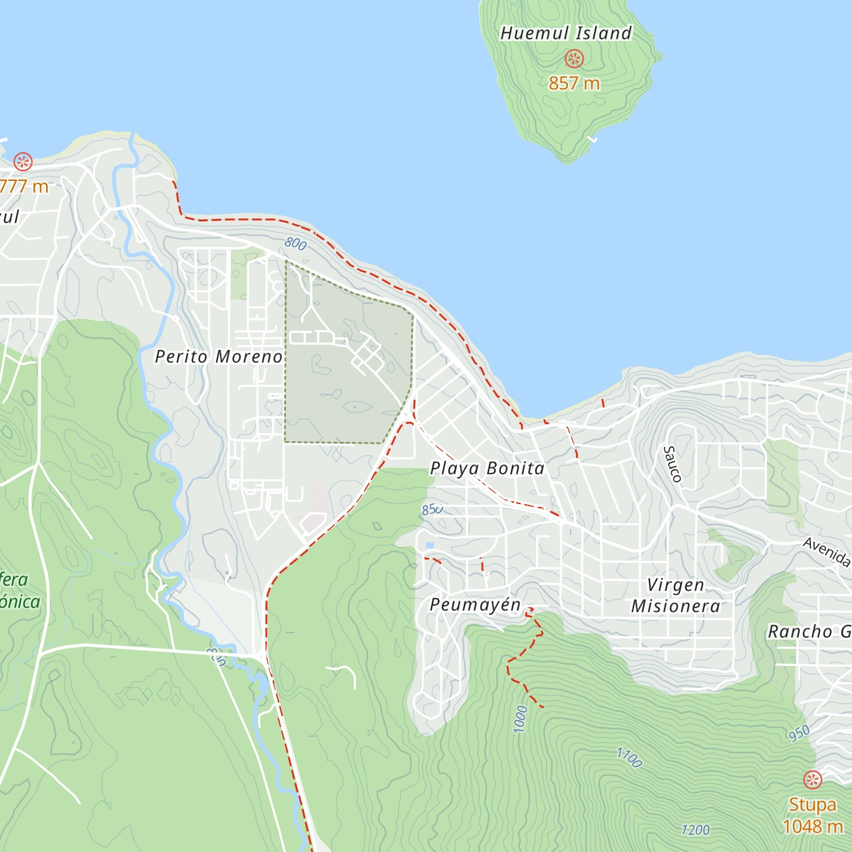 Cabañas Calihue map