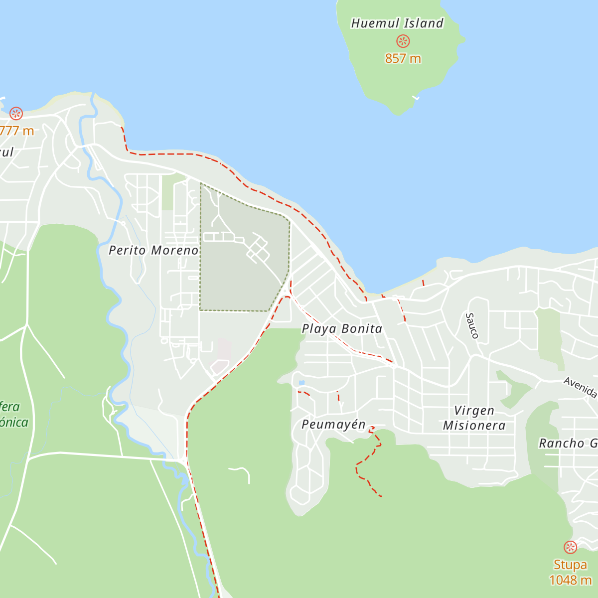 Cabañas Calihue map