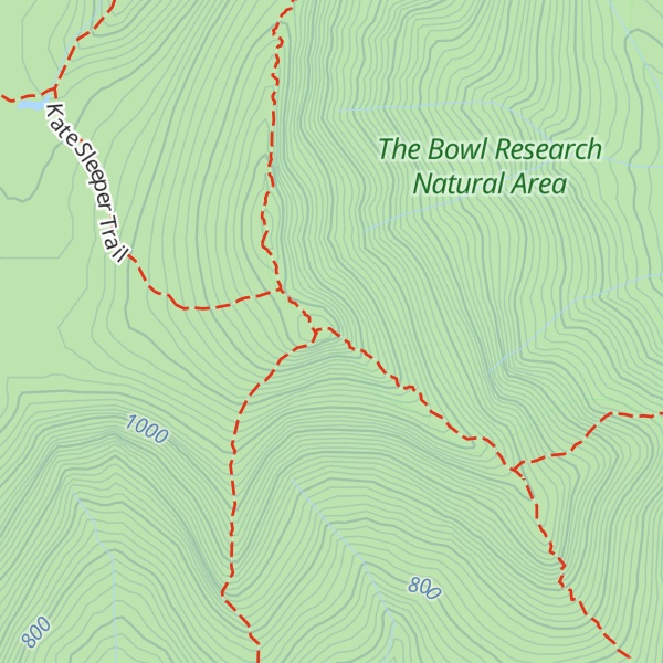 Map of Mount Whiteface