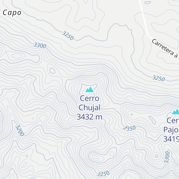 Map of Cerro Chujal