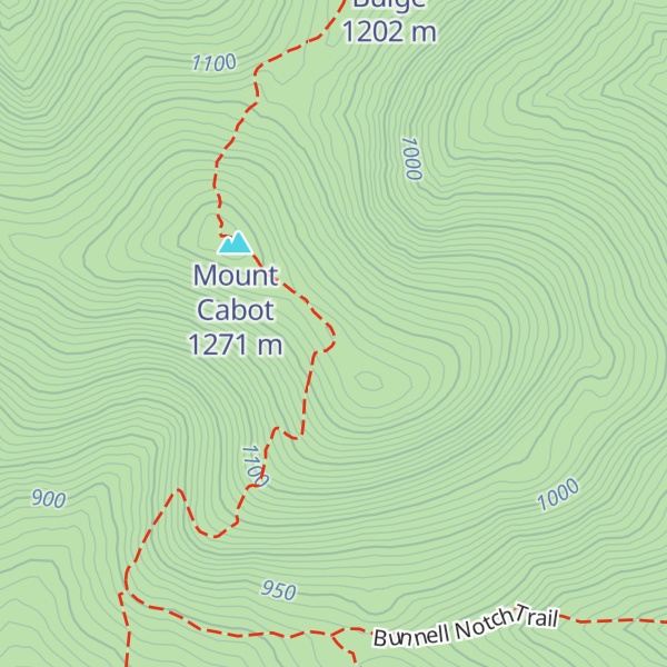 Map of Mt. Cabot Cabin