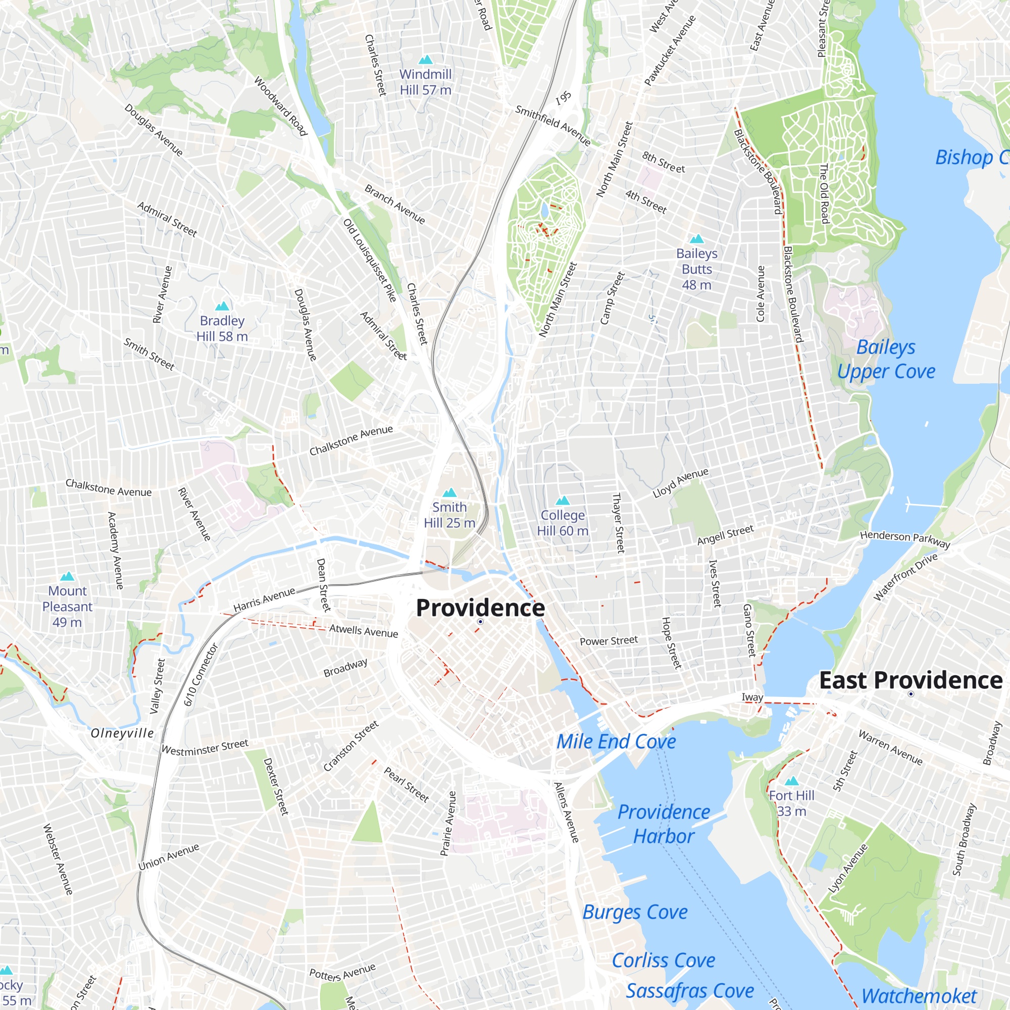 Roger Williams National Memorial Visitor Center map