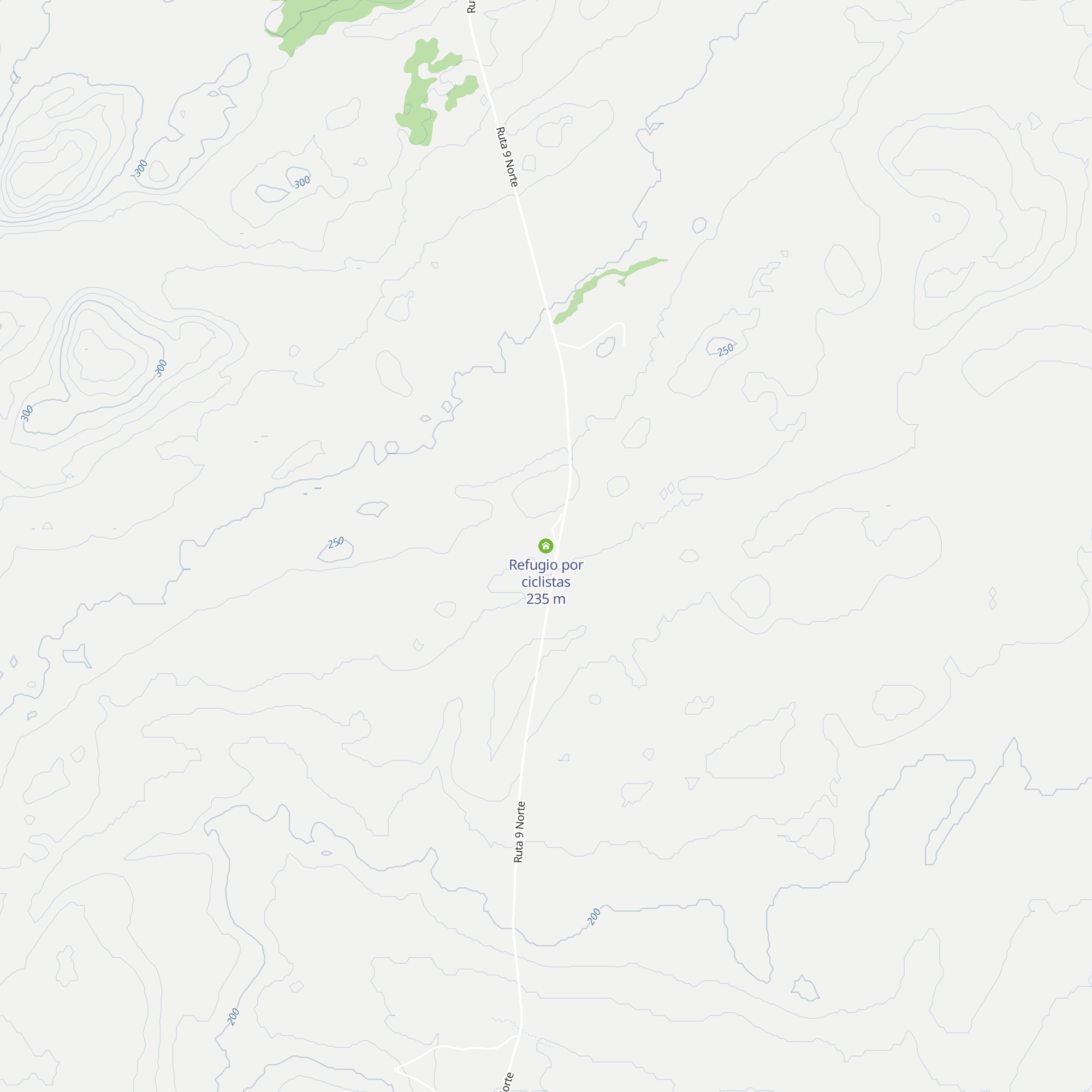 Refugio por ciclistas map