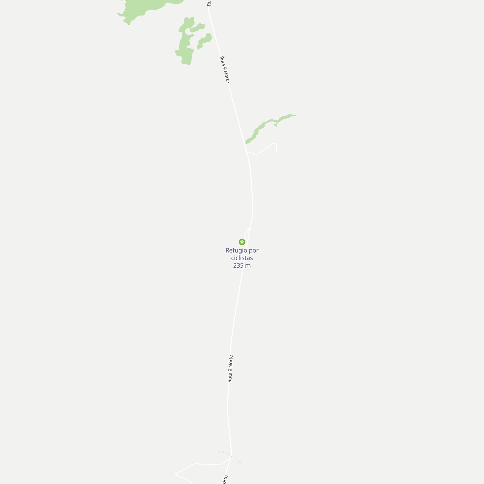 Refugio por ciclistas map