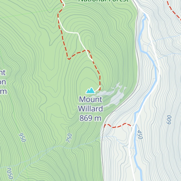 Map of Mount Willard
