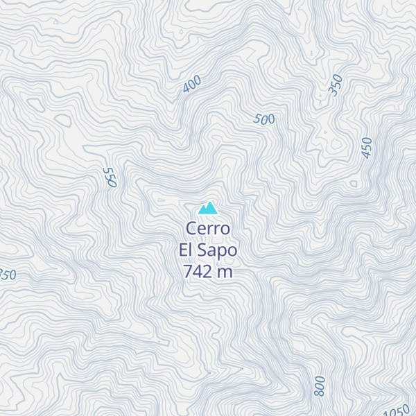 Map of Cerro El Sapo