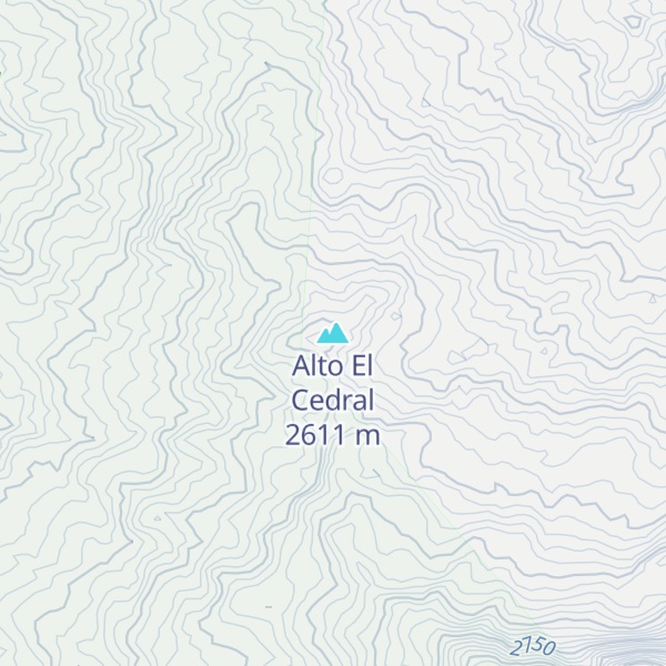 Map of Alto El Cedral