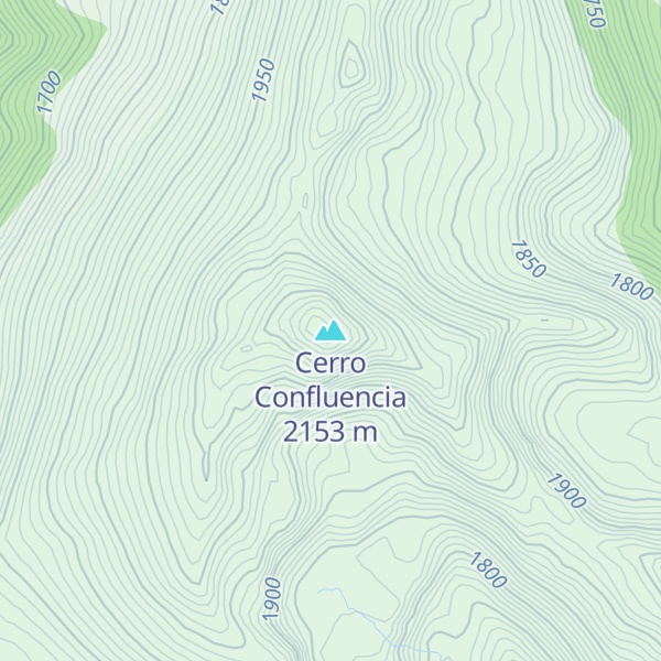 Map of Cerro Confluencia