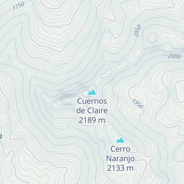 Map of Cuernos de Claire