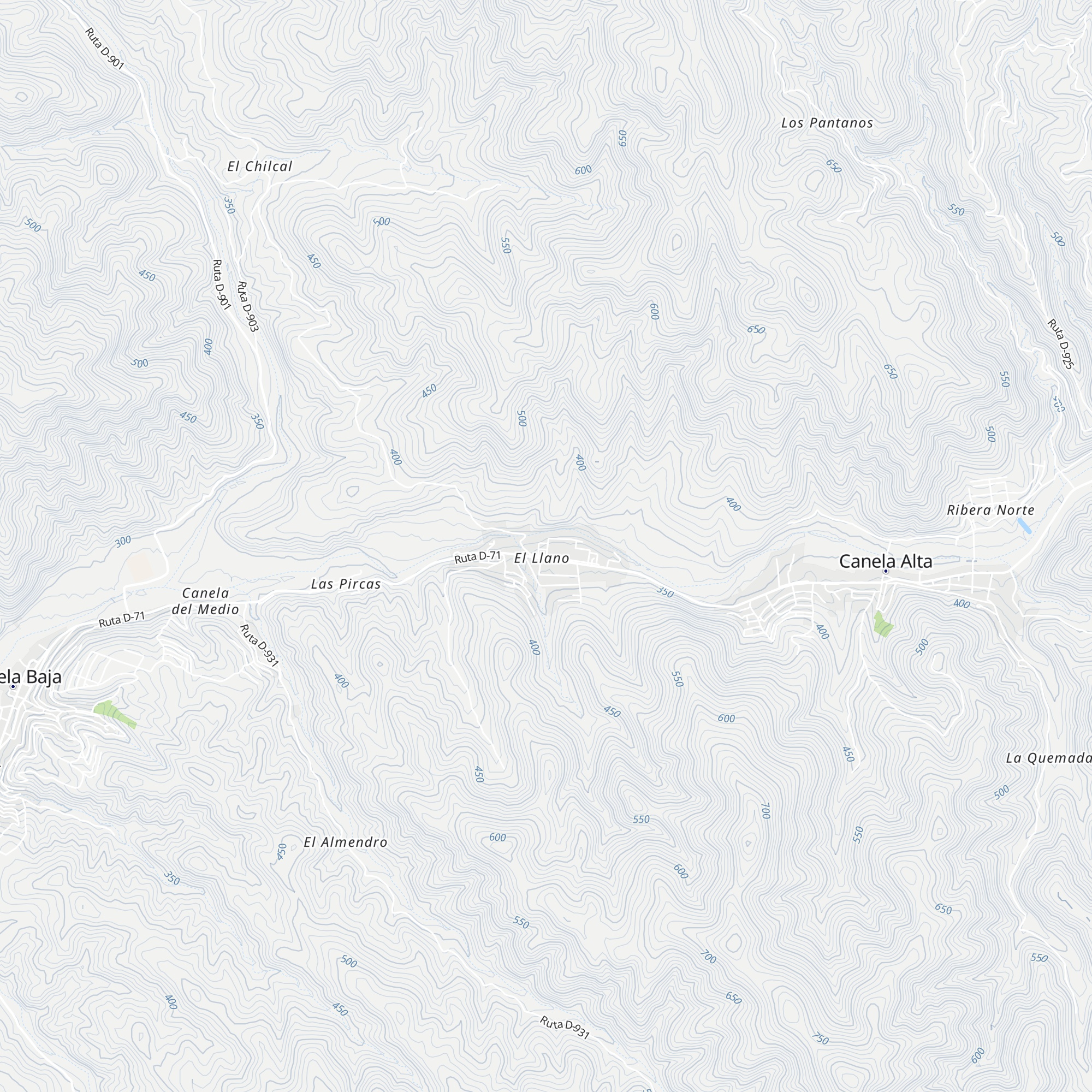 Cabaña El Llano map