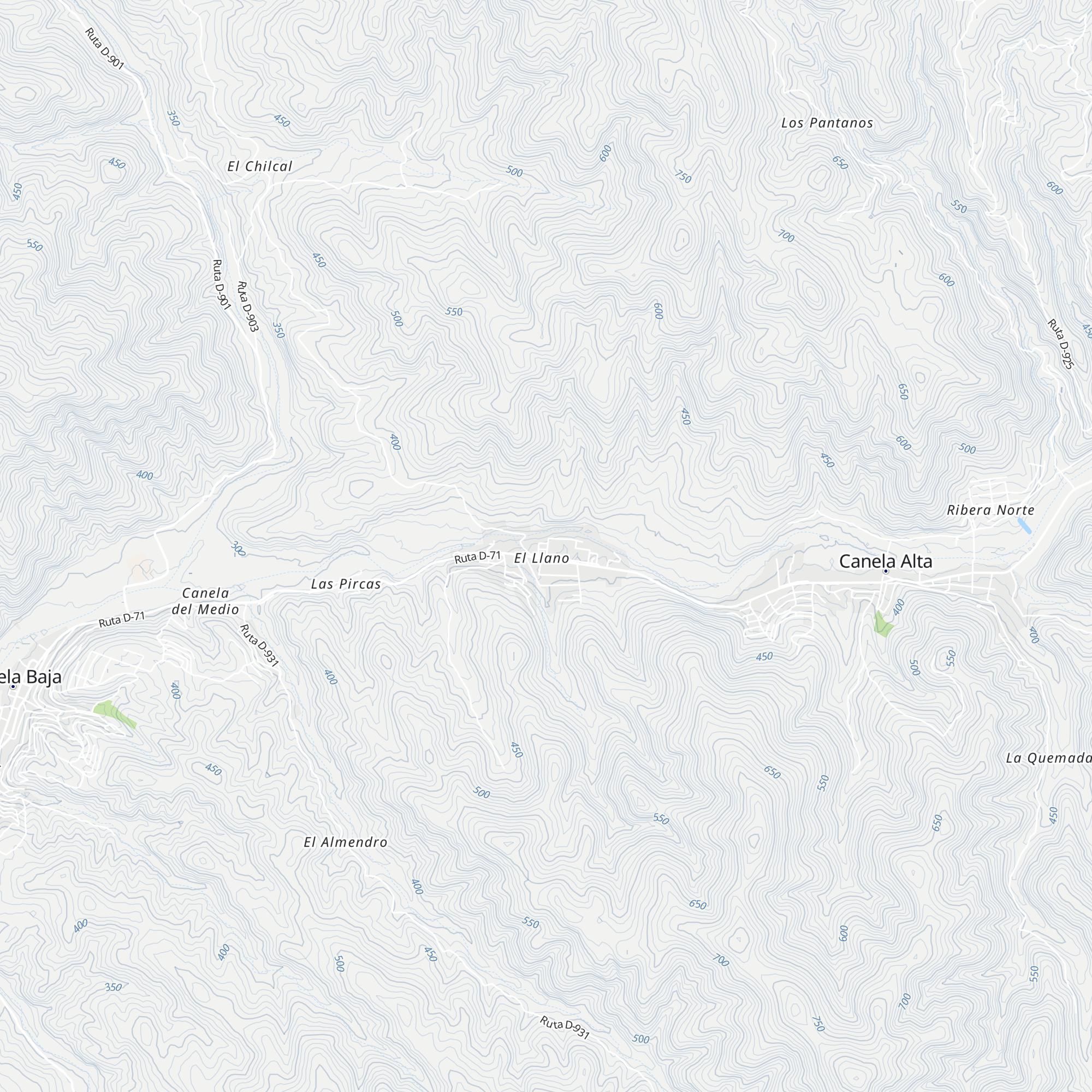 Cabaña El Llano map